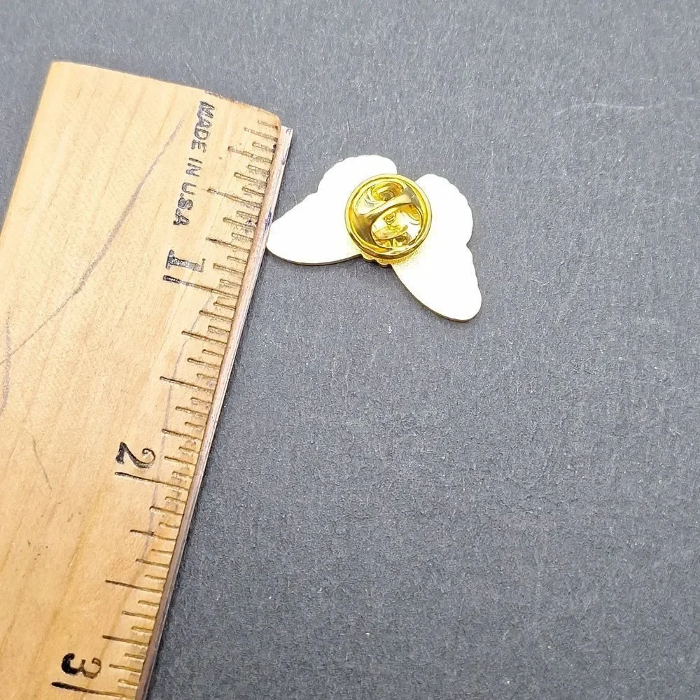 Orange yellow Butterfly pin brooch wearable art accessory